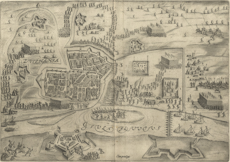 Beleg van Zutphen by Bartholomeus Dolendo