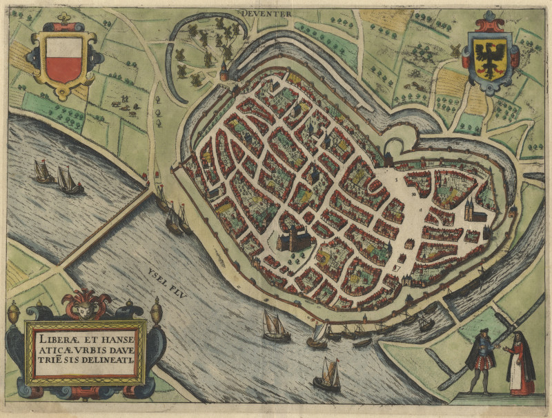 Liberae et Hanseaticae Urbis Davetriesis Delineatio by L. Guicciardini