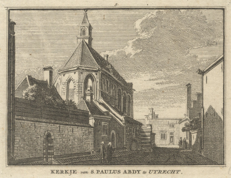 Kerkje van S. Paulus Abdy te Utrecht by H. Spilman naar J. de Beijer