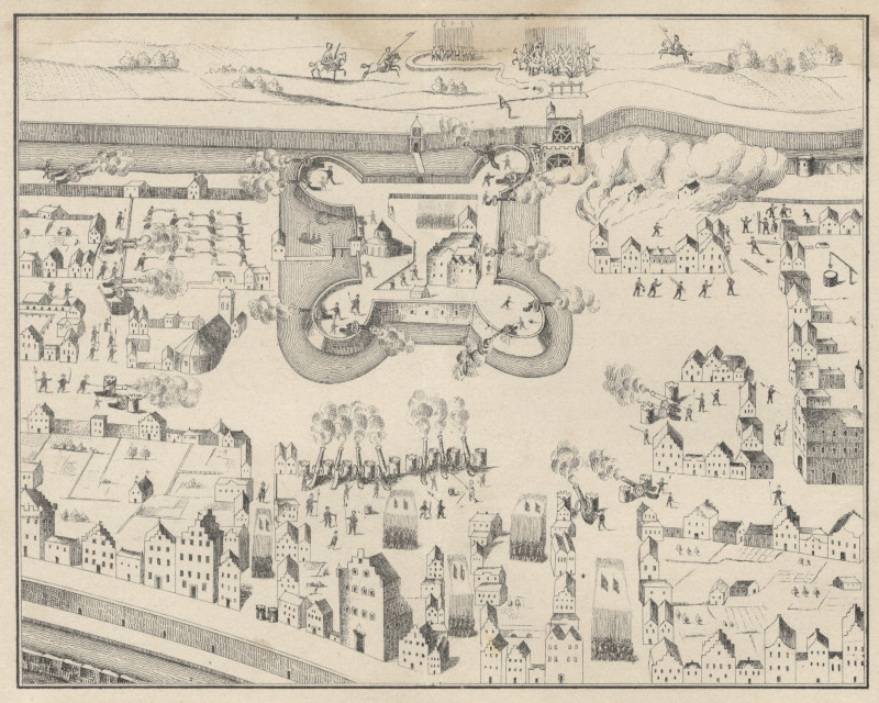 De Belegering van het kasteel Vredenburg, door de Utrechtsche Burgers by nn naar Pieter Bor