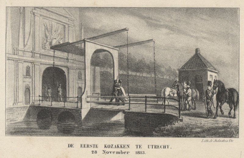 De eerste Kozakken te Utrecht, 28 November 1813 by nn, De Industrie