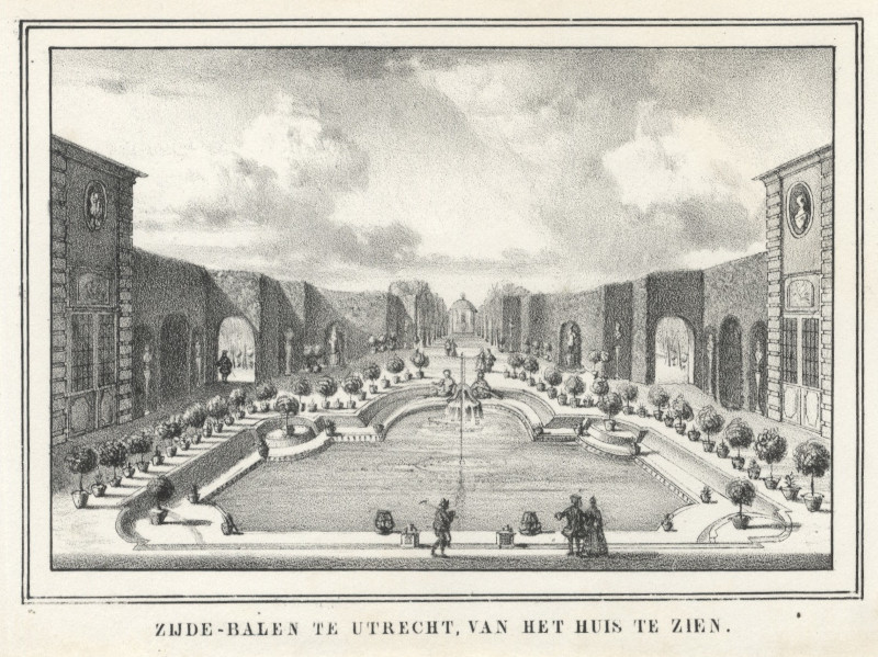 Zijde-Balen te Utrecht, van het huis te zien by nn naar D. Stoopendaal