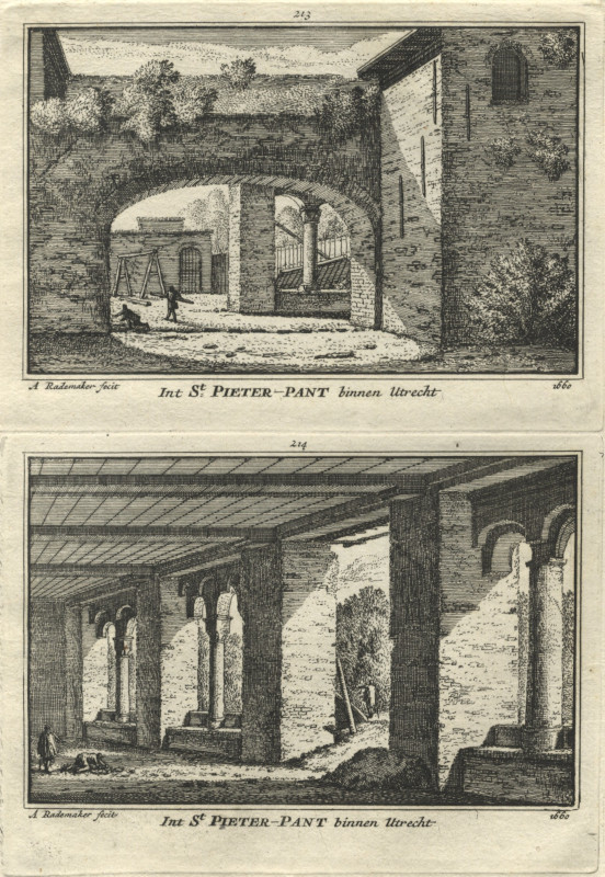 view Int St. Pieter-Pant binnen Utrecht by A. Rademaker