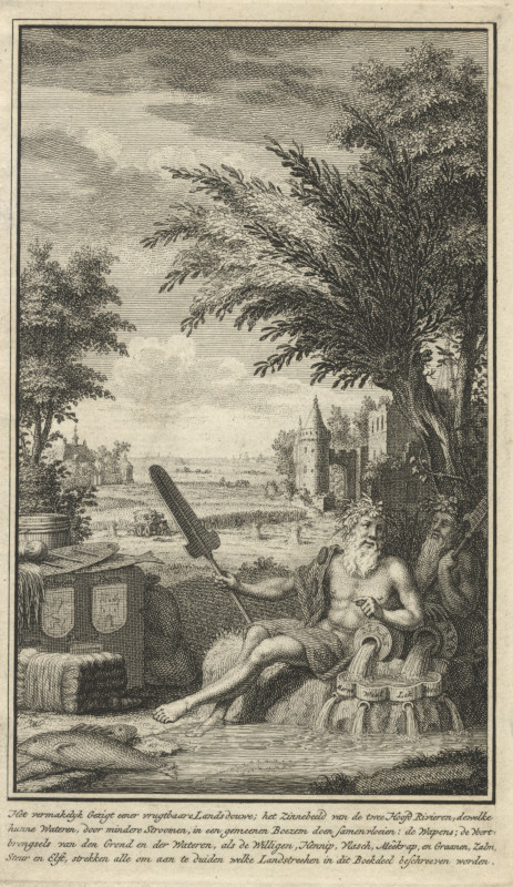 view Het vermakelyk Gezigt eener vrugtbaare Landsdouwe by J.C. Philips