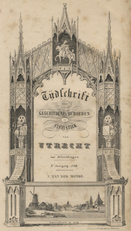 view Tijdschrift voor Geschiedenis, Oudheden en Statistiek van Utrecht by de Lapotterie