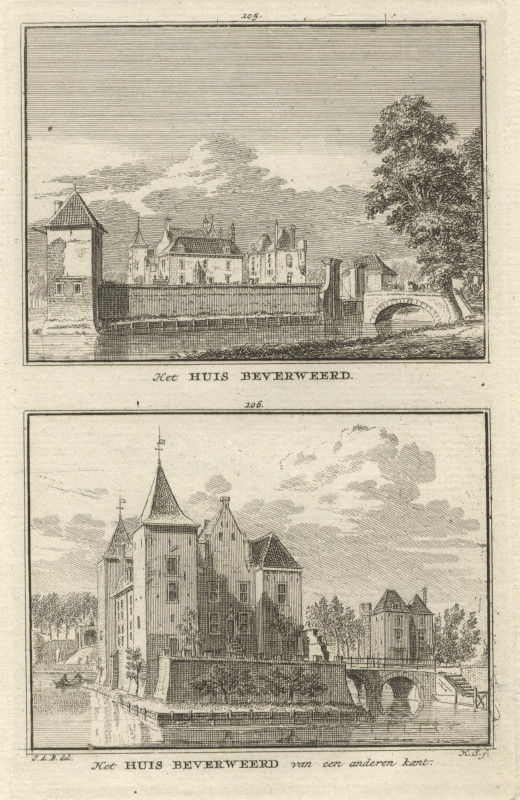 view Het Huis Beverweerd; Het Huis Beverweerd van een anderen kant by H. Spilman naar J. de Beijer