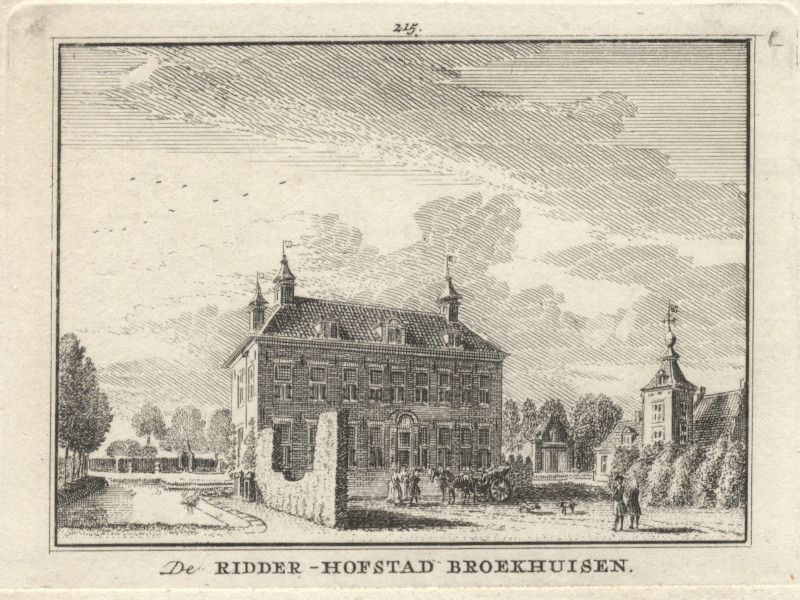 De Ridder-Hofstad Broekhuisen by H. Spilman, naar J. de Beijer