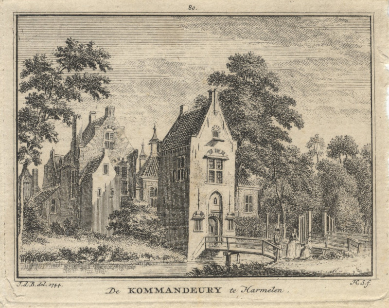 De Kommandeury te Harmelen by H. Spilman, naar J. de Beijer
