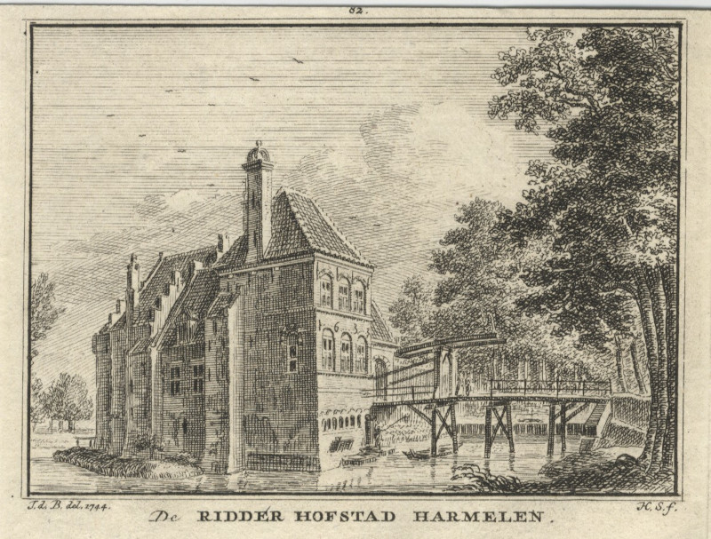 De Ridder Hofstad Harmelen by H. Spilman, naar J. de Beijer