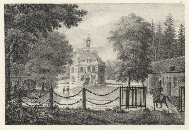 Chateau de Drakenstein pres d´Utrecht by J.J. de Cloet, Jobard