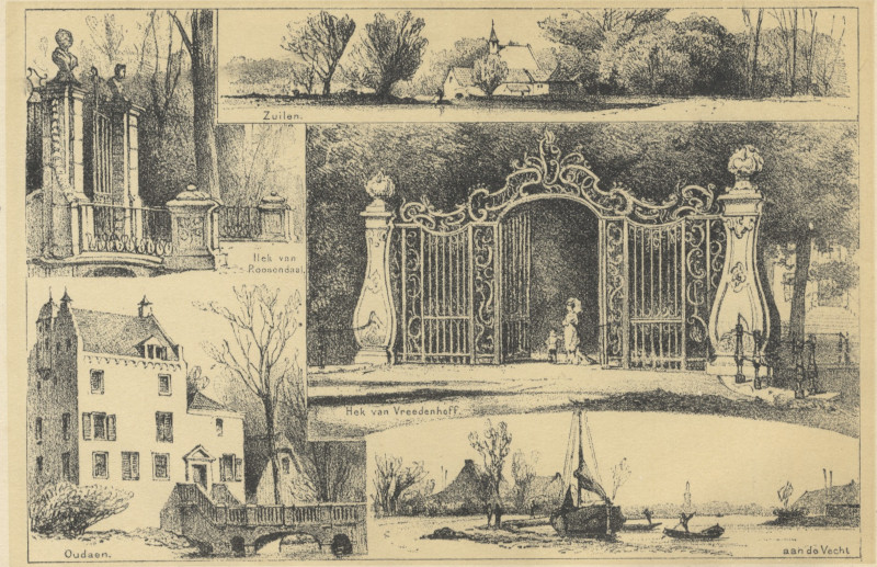Zuilen, Hek van Roosendaal, Hek van Vreedenhoff, Oudaen, aan de Vecht by P.A. Schipperus