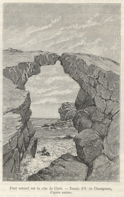 view Font naturel sur la cote de Clare by O. de Champeaux