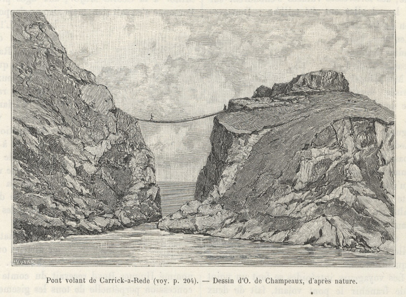 Pont volant de Carrick-a-Rede by O. de Champeaux