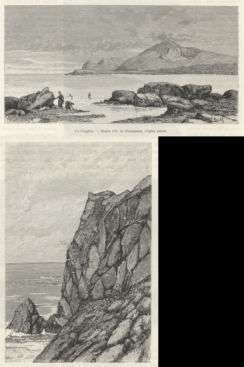 Le Croghan / Falaises du Croghan by O. de Champeaux