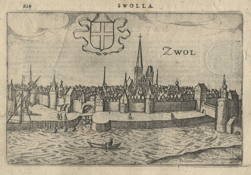 Zwol, Swolla, Stadsgezicht van Zwolle by L. Guicciardini
