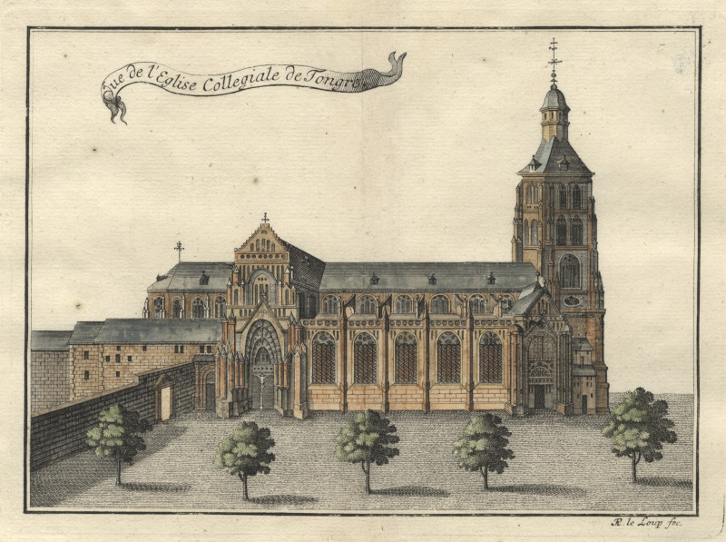 Vue de l´Eglise collegiale de Tongre by Remacle Leloup