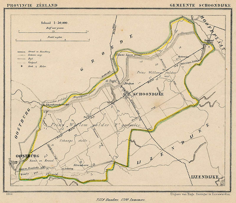 Gemeente Schoondijke by J Kuyper