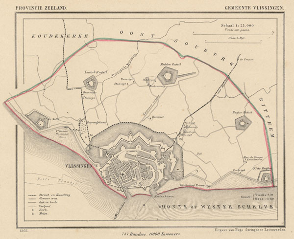 map communityplan Gemeente Vlissingen by J Kuyper