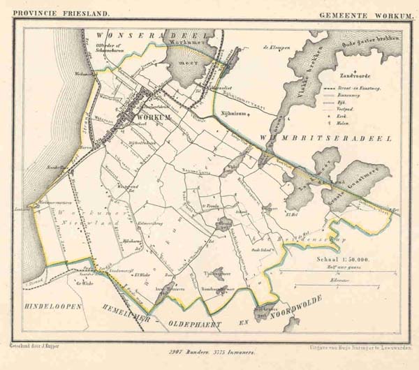 map communityplan Gemeente Workum by Kuyper (Kuijper)