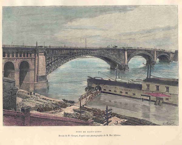 view Pont de Saint-Louis by H. Clerget, M. Mac Allister