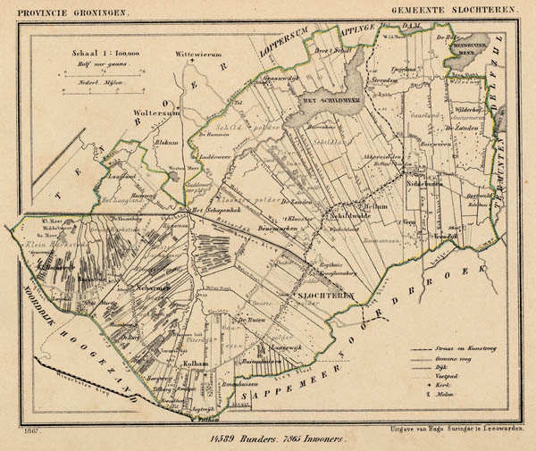 map communityplan Gemeente Slochteren by Kuyper (Kuijper)