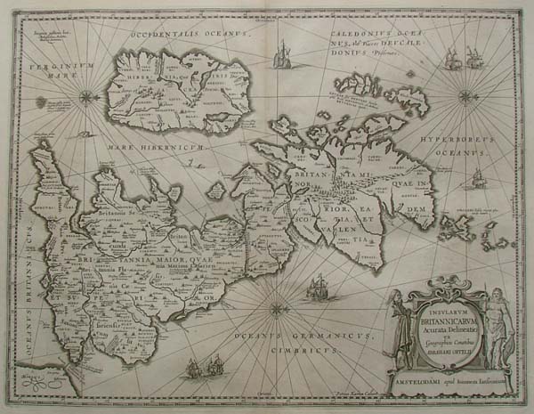 map Insularum Britannicarum by Abraham Ortelius, J. Jansonius,  Petrus Kaerius