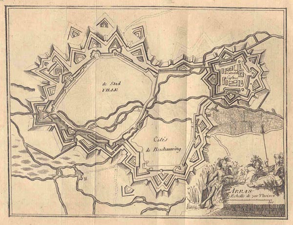 plan Arras by J. Harrewijn