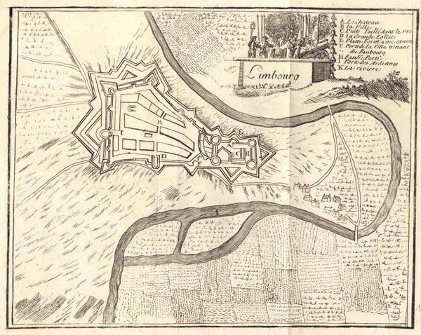 plan Limbourg by J. Harrewijn