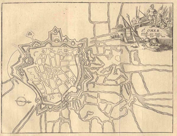 plan St Omer by J. Harrewijn
