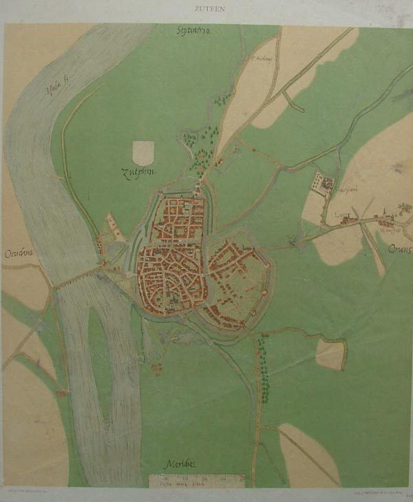 plan Zutphen, Zutfen by Jacob van Deventer