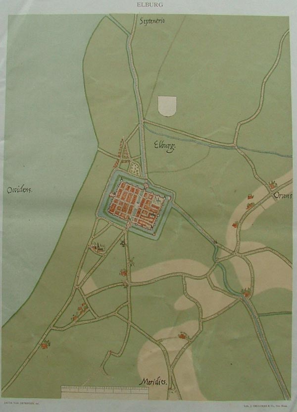 plan Elburg by Jacob van Deventer
