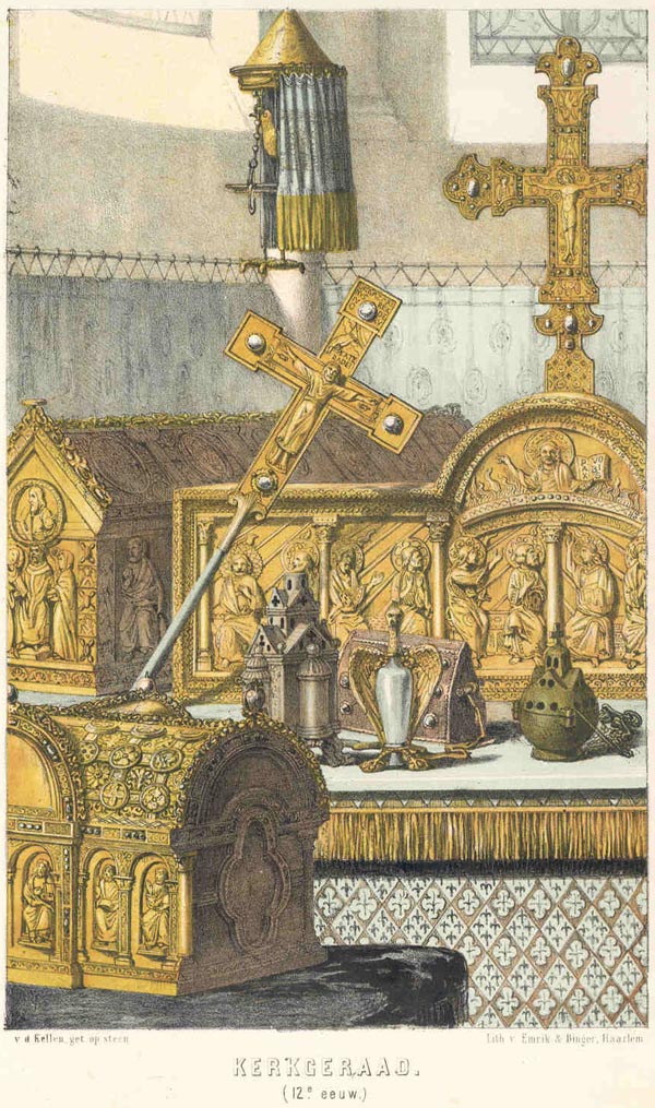 print Kerkgeraad (12e eeuw) by v.d. Kellen