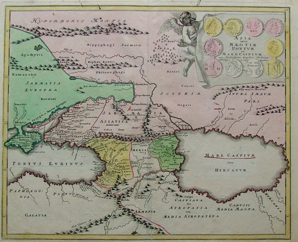 map Asia intra Maeotim Pontum et mare Caspium by Weigel