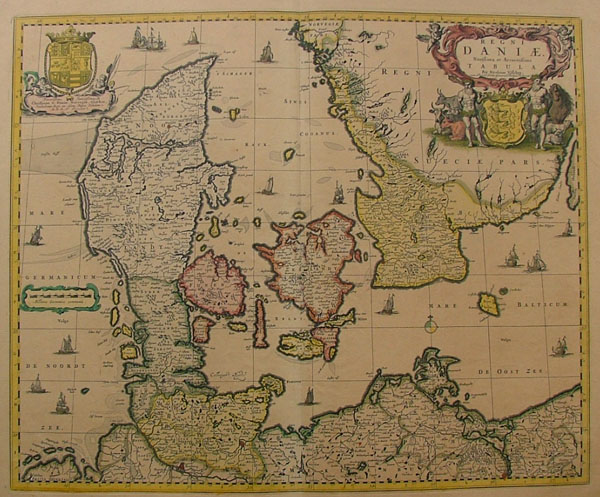 map Regni Daniae by N. Visscher