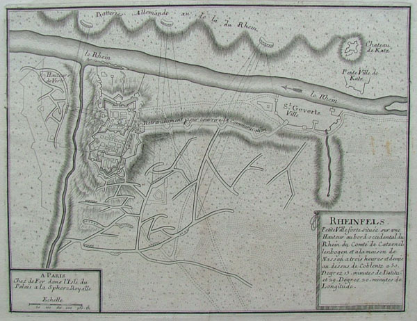 plan Rheinfels by Nicolas de Fer, H. van Loon