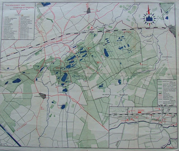 map Toeristenkaart van Oisterwijk en omgeving by VVV oisterwijk