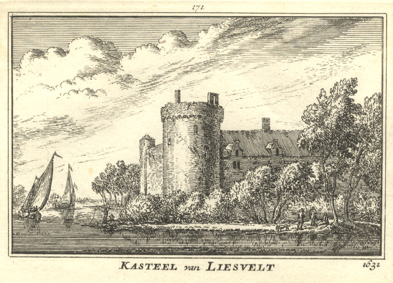 Kasteel van Liesvelt 1631 by A. Rademaker