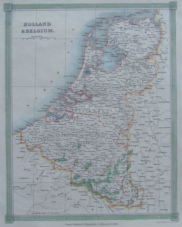 map Holland and Belgium by Kelly
