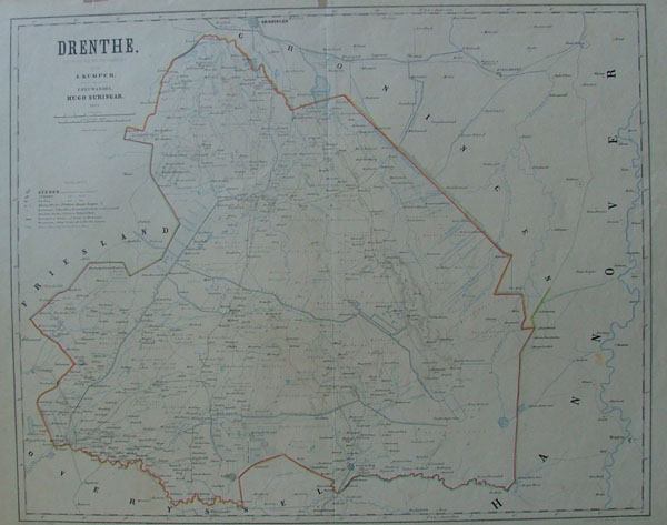 map Drenthe by Kuyper (Kuijper)