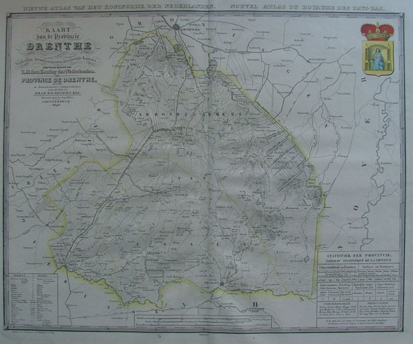 map Kaart van de provincie Drenthe by F. Desterbecq