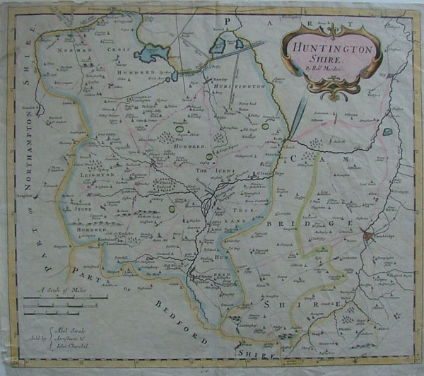 map Huntington Shire by Robert Morden