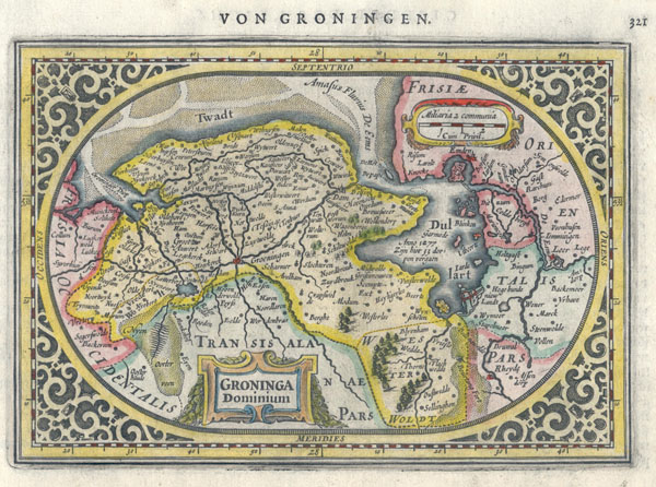 map Groninga Dominium Von Groningen 321 by Abraham Goos, Johannes Janssonius
