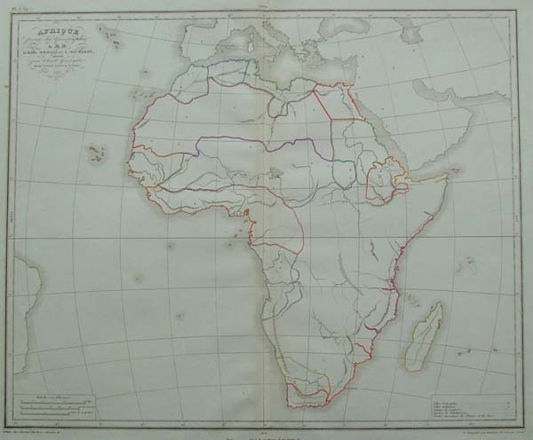 map Afrique by Achille Meissas, A. Michelot