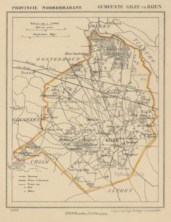 map communityplan Gemeente Gilze en Rijen by Kuyper (Kuijper)