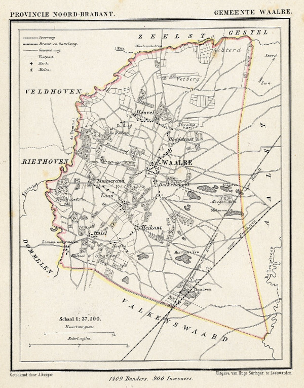 map communityplan Gemeente Waalre by Kuyper (Kuijper)