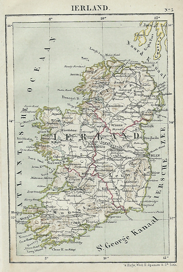 map Ierland by Kuyper (Kuijper)