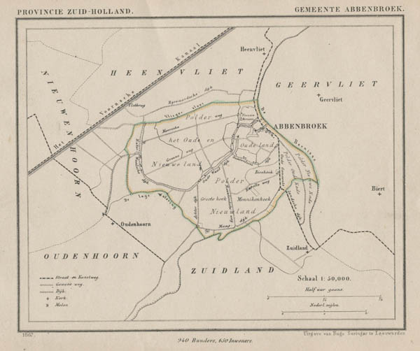 map communityplan Gemeente Abbenbroek by Kuyper (Kuijper)