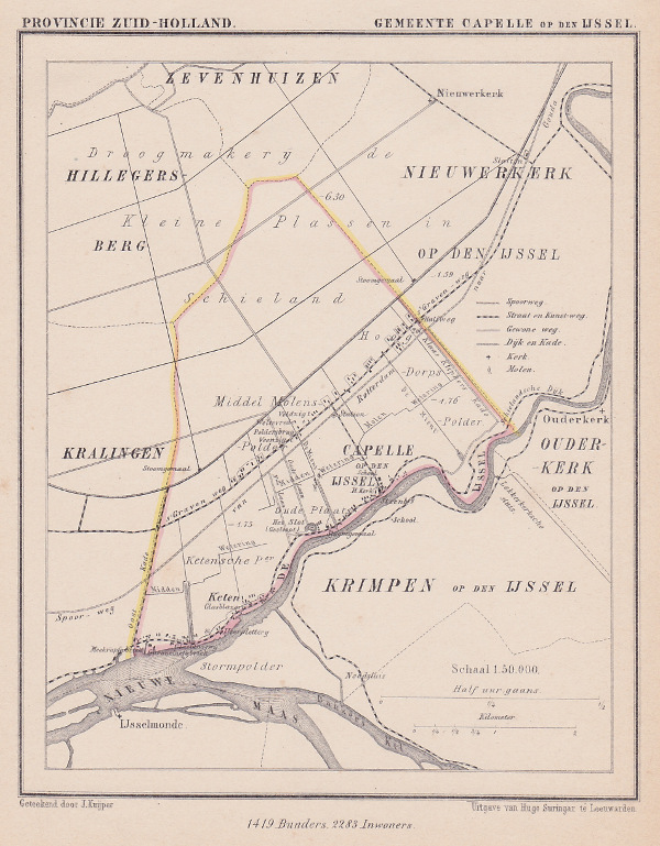 map communityplan Gemeente Capelle op den IJssel by Kuyper (Kuijper)