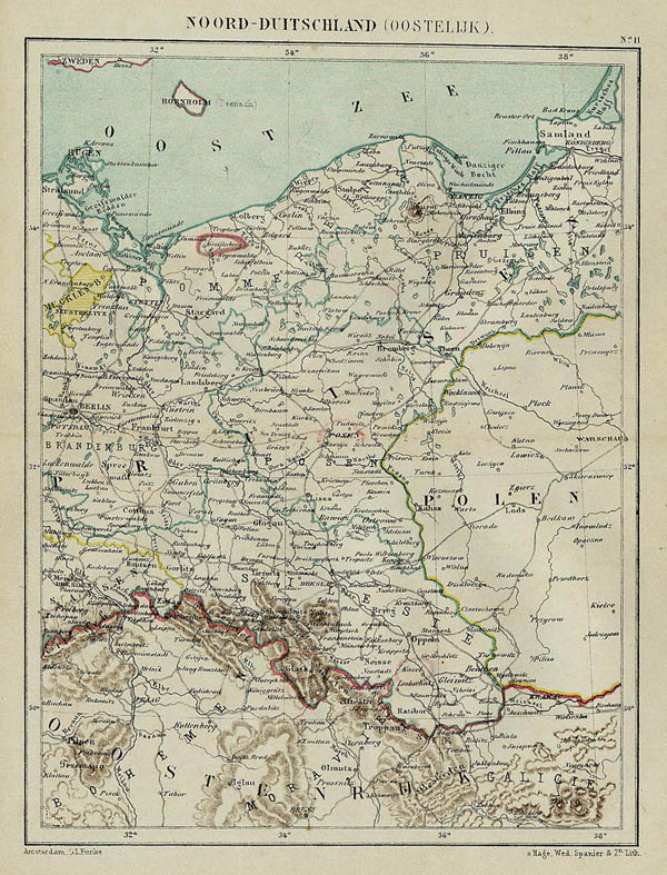map Noord Duitschland (Oostelijk) by Kuyper (Kuijper)