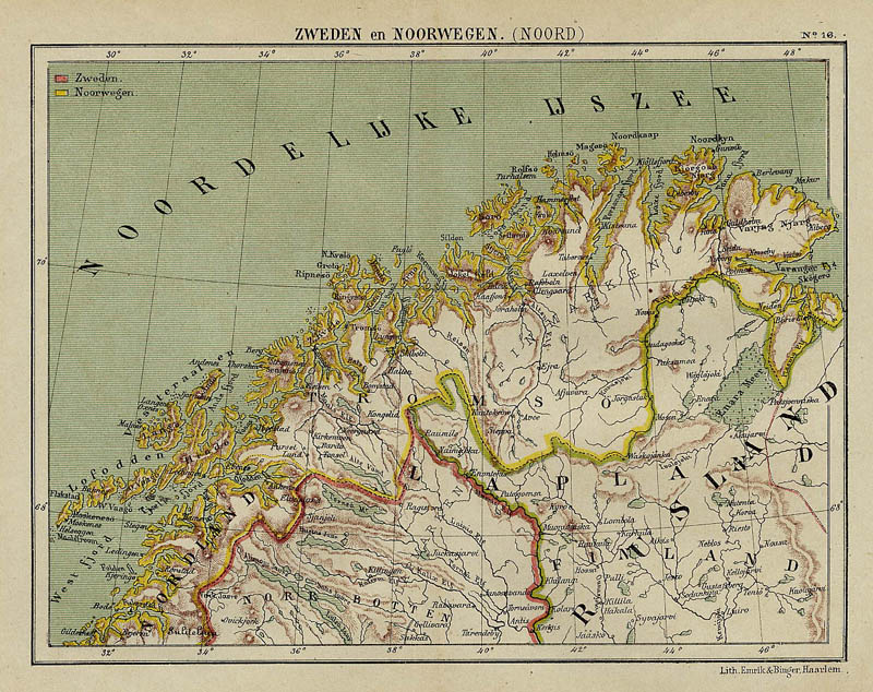 Zweden en Noorwegen (noord) by Kuyper (Kuijper)